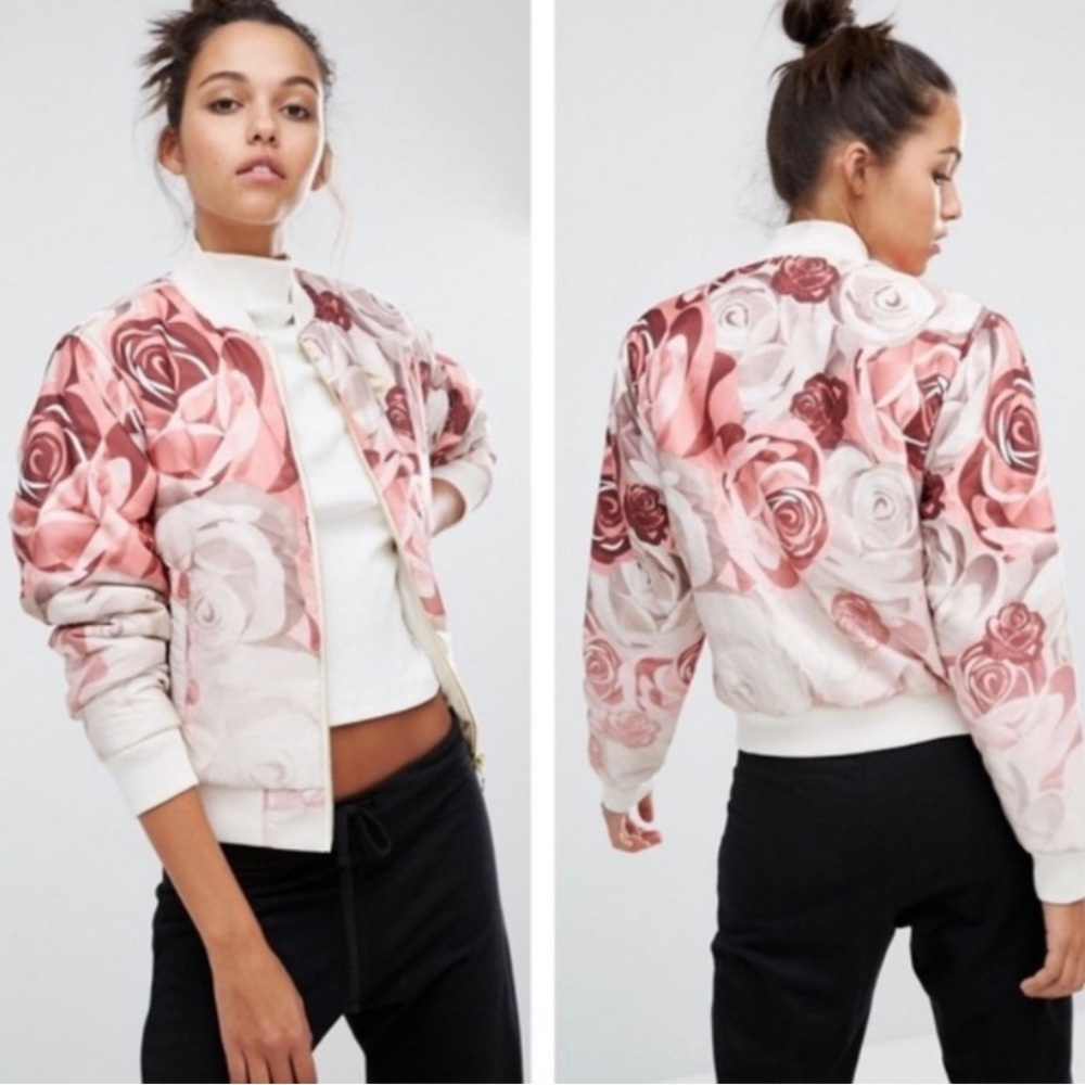 PUMA X CAREAUX REVERSIBLE BOMBER BIRCH FLOWER SIZE LARGE